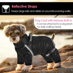 Hundemantel Winter Warme Hundejacke Fleece Schwarz L XL