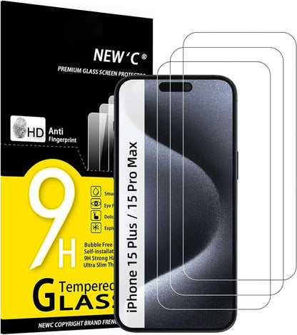 Panzer Schutz Glas für iPhone 16 Plus, 15 Pro Max, 15 Plus