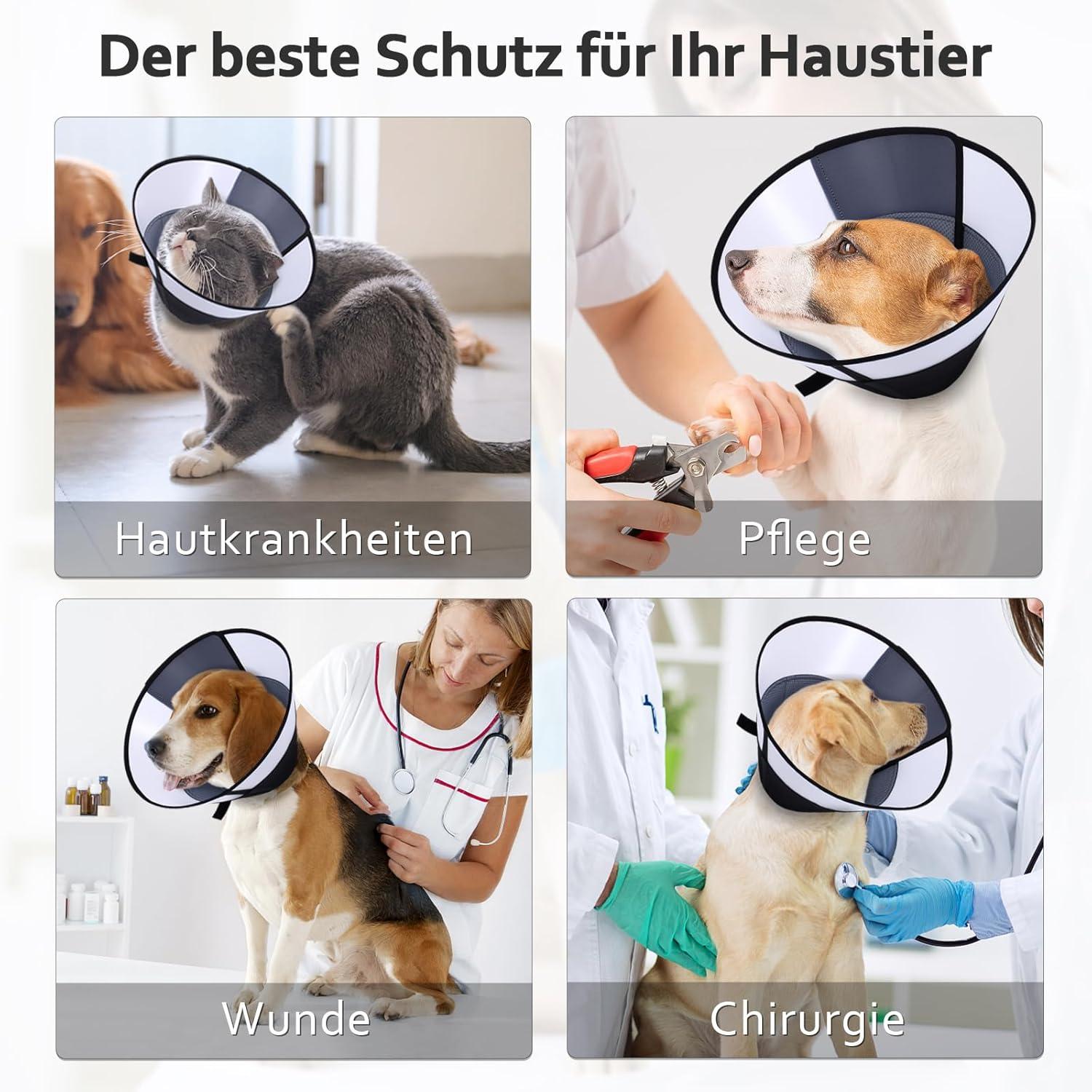 Hund Halskrause Leckschutz Verstellbar Wasserdicht Weich