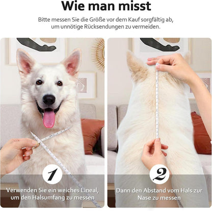 Hund Halskrause Leckschutz Verstellbar Wasserdicht PVC Genesung Weich S 23-29cm