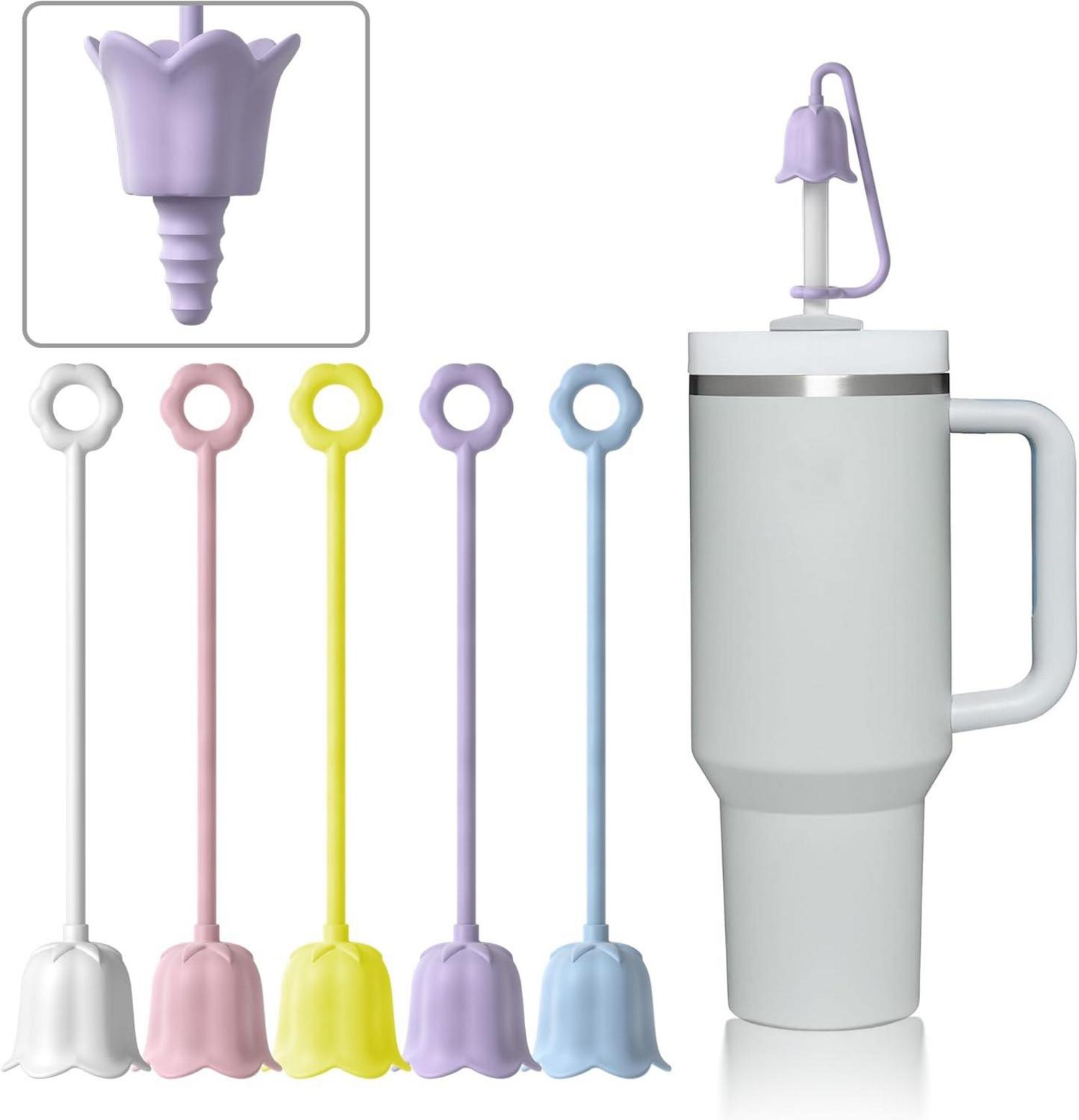 Silikon Strohhalm Abdeckung für Stanley Tumbler 5er Set