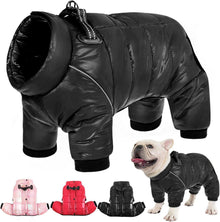 Wasserdichter Hundemantel Winter mit Reflektierendem Streifen