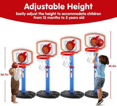JOYIN Kinder Basketballkorb Höhenverstellbarer Mini Indoor