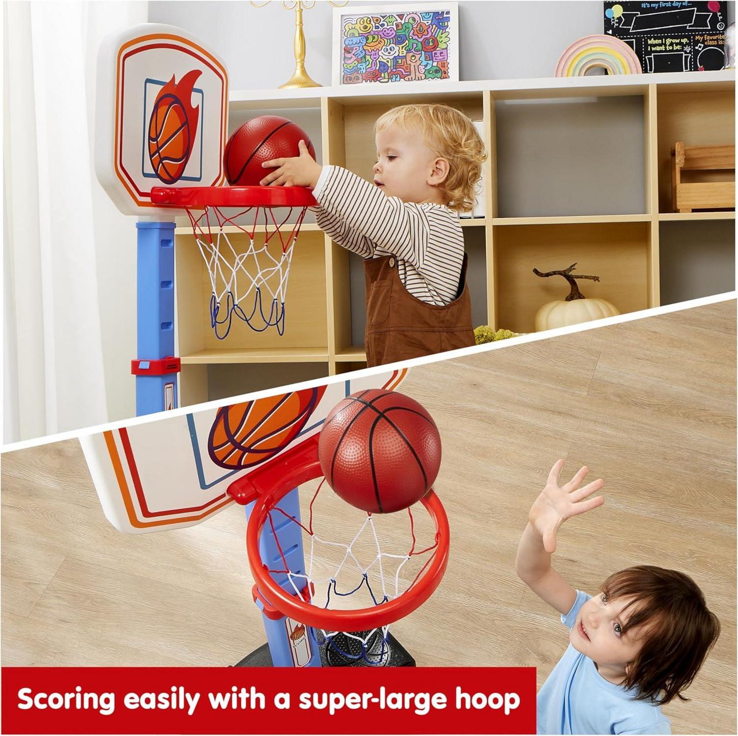 Kinder Basketballkorb Höhenverstellbarer Mini Basketballkorb Indoor