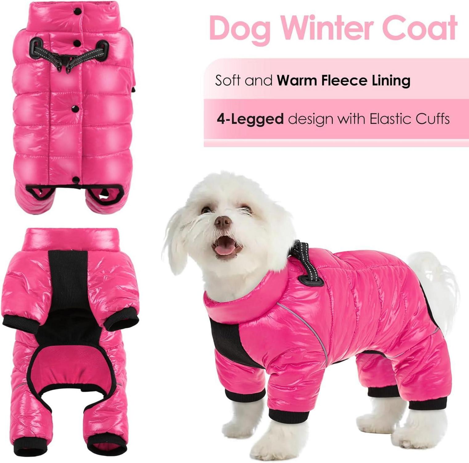 AOFITEE Hundemantel Winter Warme Hundejacke Kleine Mittel