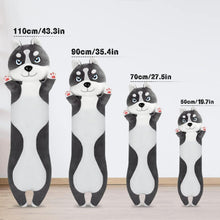 Weiches Husky Kuscheltier 90cm Plüsch Hund Kissen Geschenk