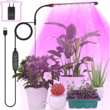 LED Grow Lampe Pflanzenlampe LED Vollspektrum USB Timer