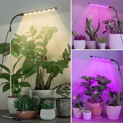 LED Grow Lampe Pflanzenlampe LED Vollspektrum USB Timer