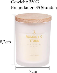 Duftkerze im Glas Weiße Teeorchidee 100% Sojawachs 35h