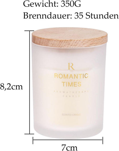 Duftkerze im Glas Weiße Teeorchidee 100% Sojawachs 35h