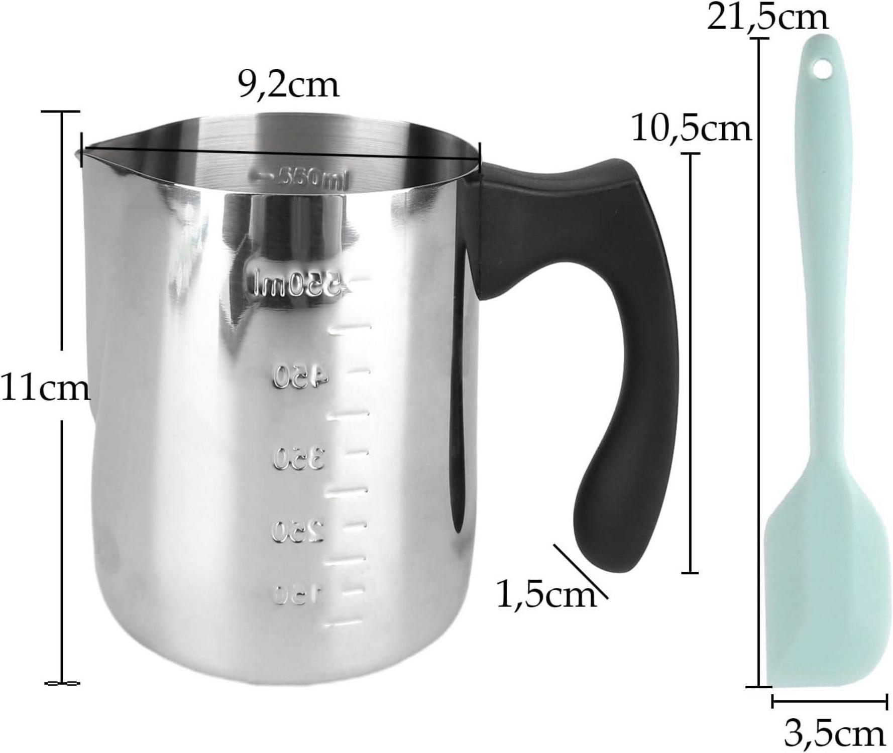 Schmelztopf 600ml Edelstahl Wasserbad Kerzen Zucker Käse