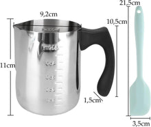 Schmelztopf 600ml Edelstahl Wasserbad Kerzen Zucker Käse