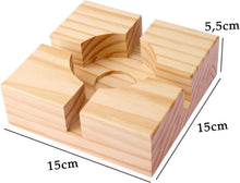 Teewärmer Holz Stövchen Teekanne 15x15cm Handgemacht Tee