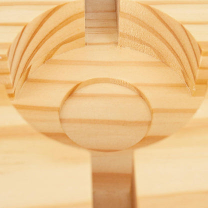 Holz Stövchen für Teekanne Geschenk Idee 15x15 cm Handgemacht