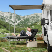 Klappbare Camping Liege mit verstellbarer Rückenlehne und