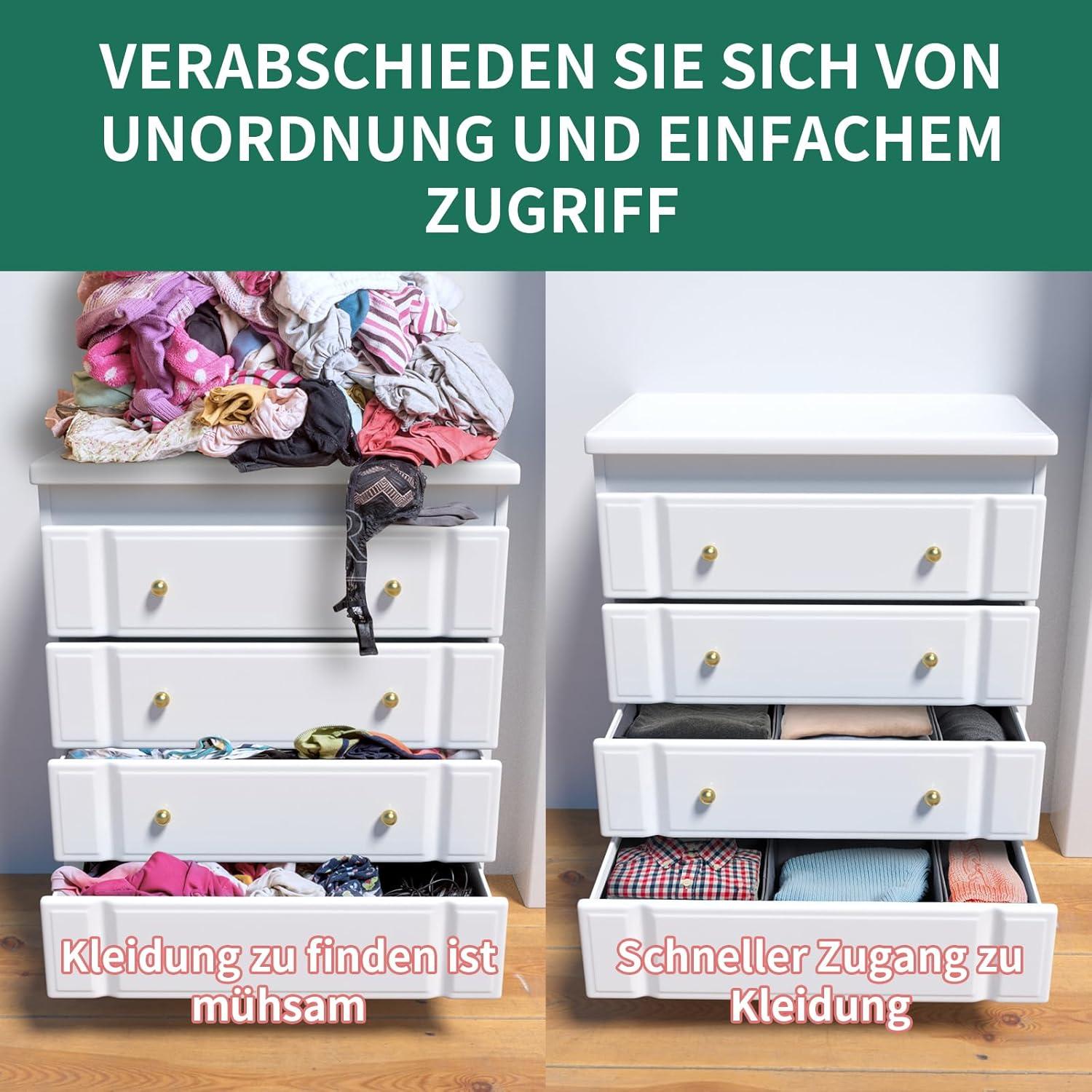 Schubladen Organizer 14-teilig für MALM Kommode, faltbar und