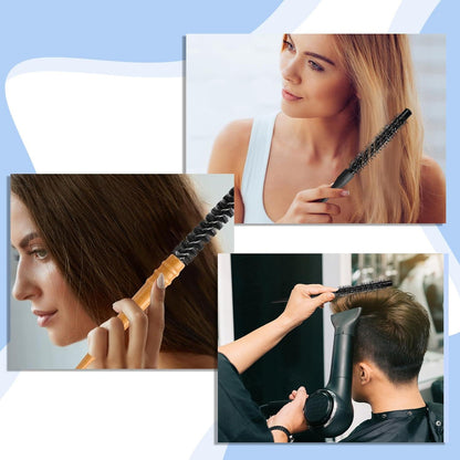 Haarbürste Volumen Locken Rundbürste Mini Fönbürste Pony Bart Professionell