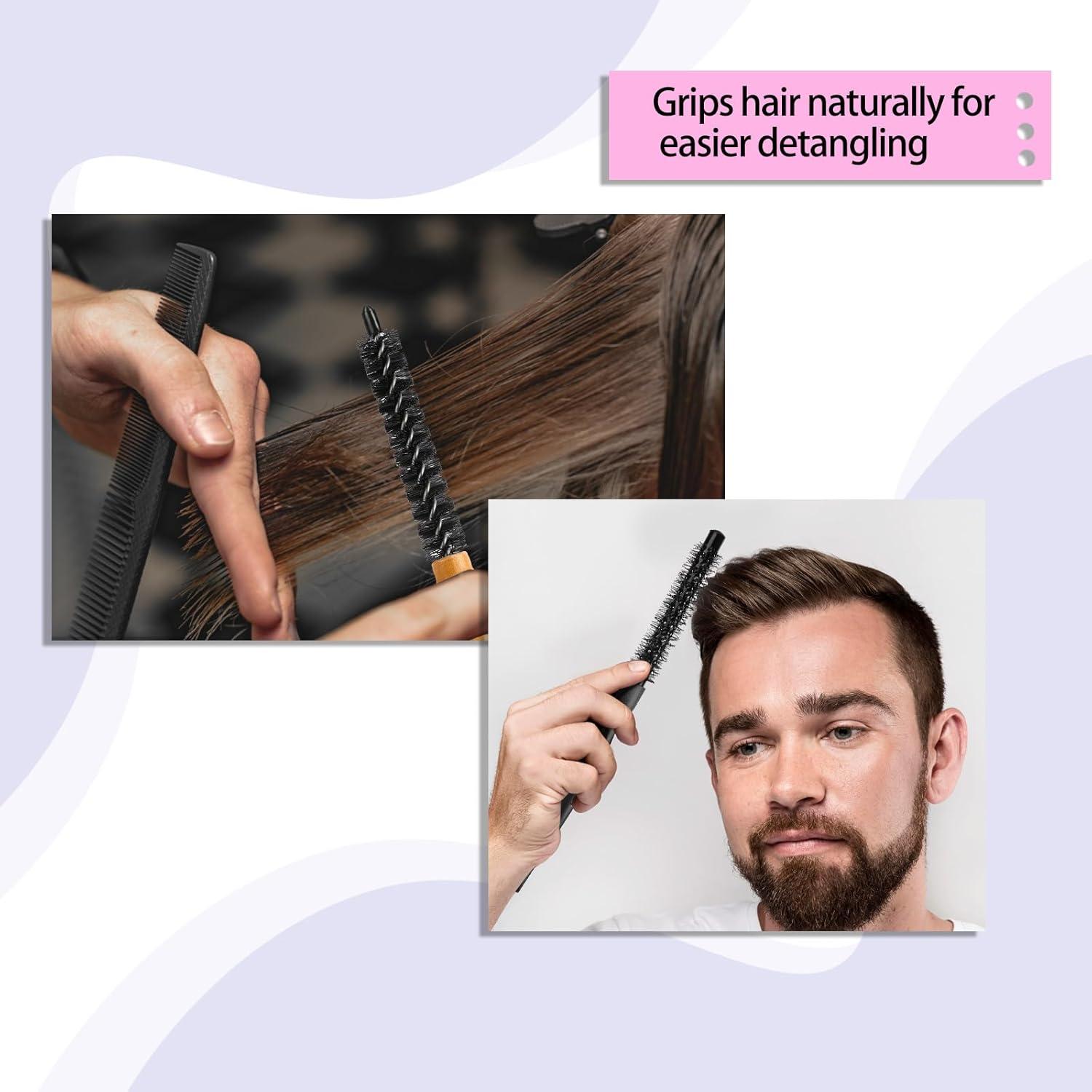 Haarbürste Volumen Locken Rundbürste Mini Fönbürste Pony Bart Professionell