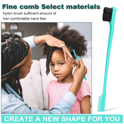 Entwirrbürste Afro Lockiges Haar Haarbürste 3a-4c Kamm-Set