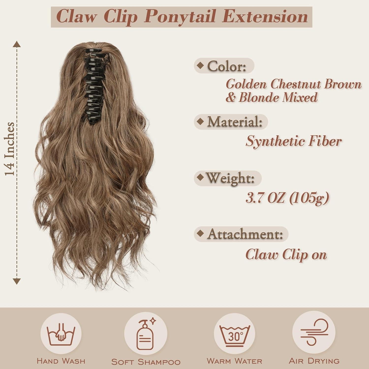 Lockiger Pferdeschwanz Clip Haarverlängerung für Damen