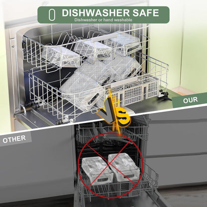 Kühlschrank Organizer Set 8er: BPA-Frei, Spülmaschinenfest, Transparent