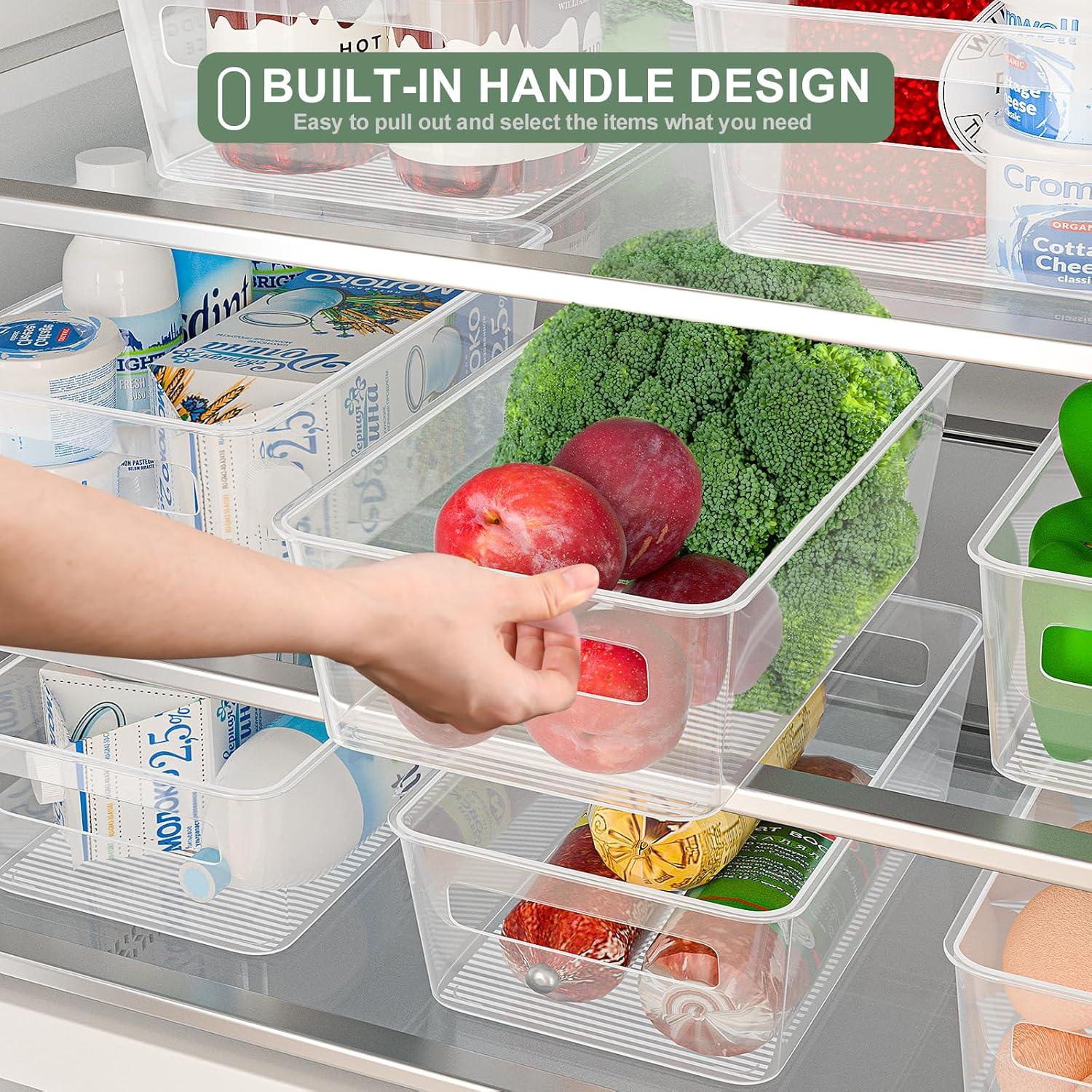 Kühlschrank Organizer Set 8er Spülmaschinenfest BPA-Frei Transparent