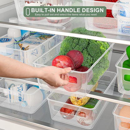 Kühlschrank Organizer Set 8er Spülmaschinenfest BPA-Frei Transparent