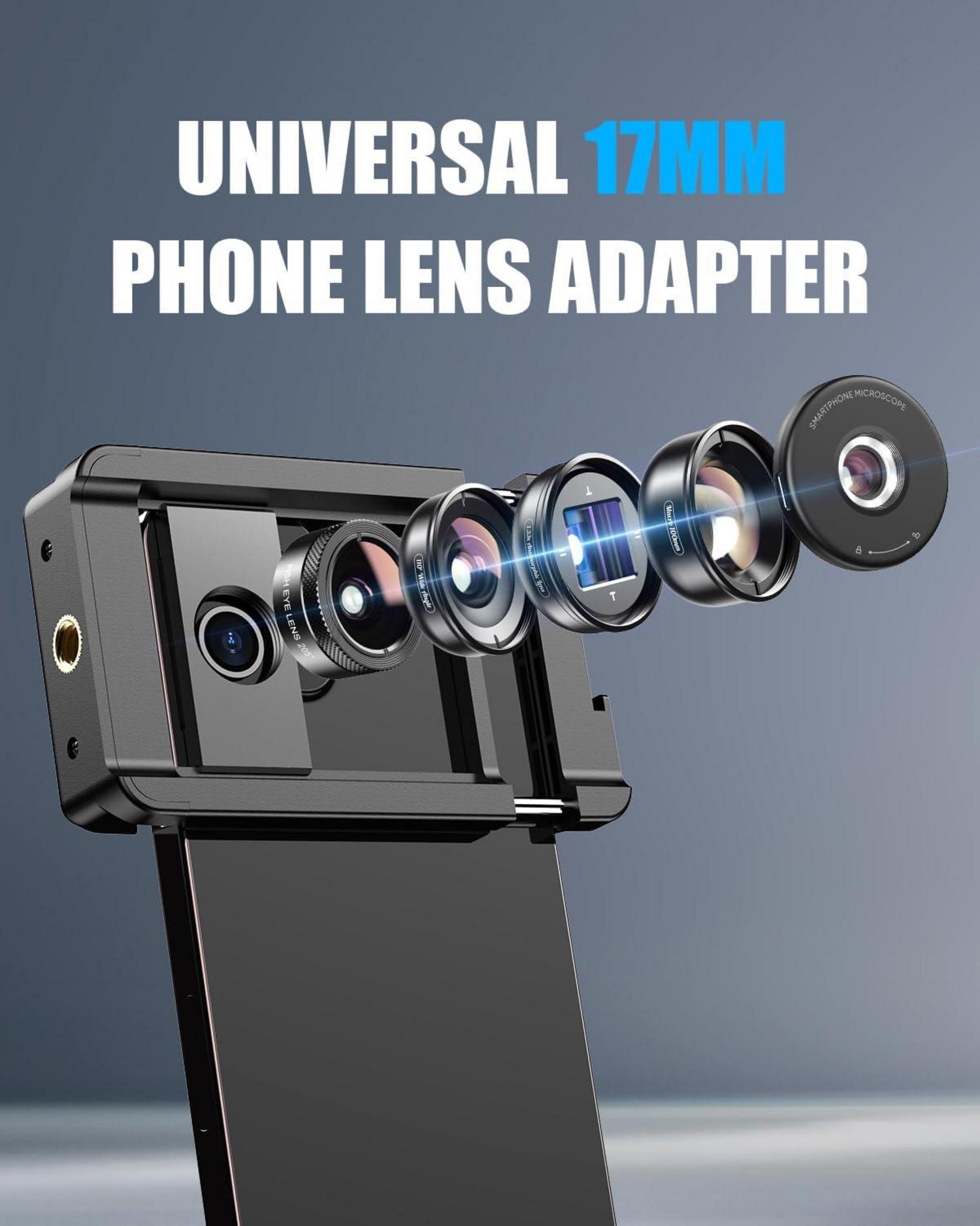 Adapter 17mm Objektivgewinde für Smartphone - Stabil & leicht