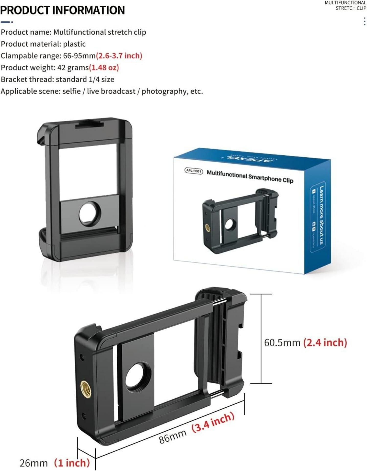 Objektiv Adapter 17mm für Smartphone Kamera stabil & leicht