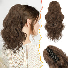 35cm Gewellte Braun Auburn Pferdeschwanz Haarverlängerung Clip