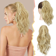 Lockiger Pferdeschwanz mit Klaue Clip 35cm Synthetik Blond