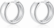 925 Silber Hoop Ohrringe Creolen Hypoallergene Knorpel Huggie 12mm
