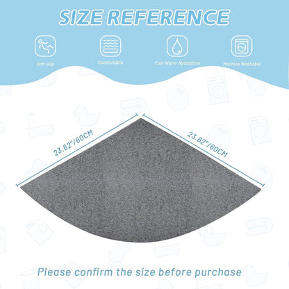 Rutschfeste Duschmatte Luffa 60x60 cm – Anti Schimmel & Abfluss