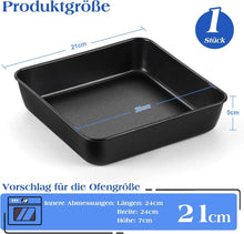 Joyfair Quadratische Edelstahl Backform mit