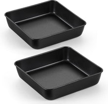 Joyfair Quadratische Kuchenform 2er Set Edelstahl Backform Antihaft