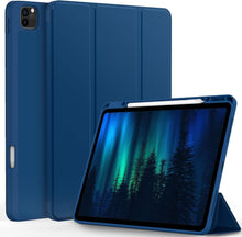 Schutzhülle für iPad Pro 12.9 2022/2021/2020/2018 Blau mit Stifthalter