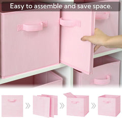 Aufbewahrungswürfel Stoff Kisten Kallax Regal 33x33x32,4 cm 6er Set