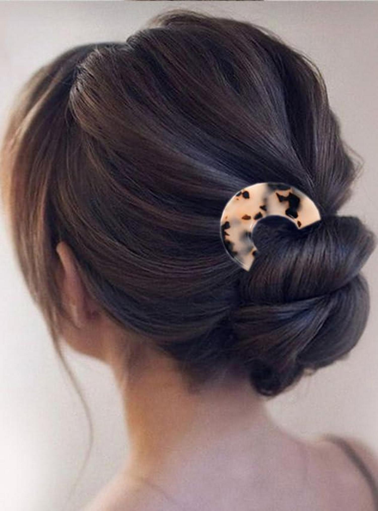 2er Pack Französische Haarnadeln U-Form Groß für Damen & Mädchen