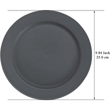 Berglander Kunststoff Teller Set 8 Stück 25cm Grau