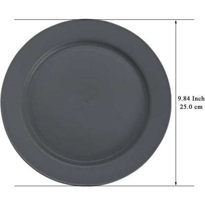 Berglander Kunststoff Teller Set 8 Stück 25cm Grau