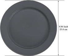 Berglander Kunststoff Teller Set 8 Stück 25cm Grau