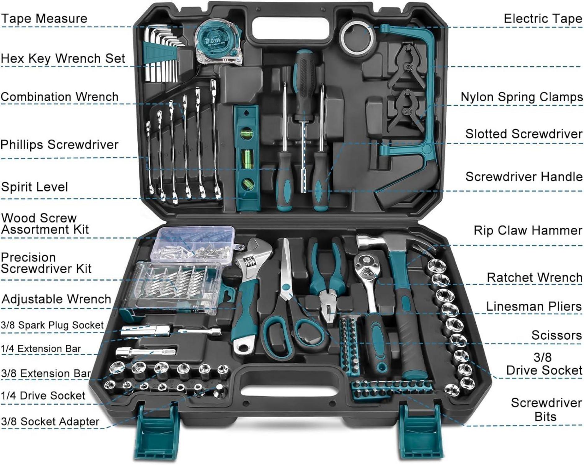 257-teiliges Allzweck-Handwerkzeug-Set