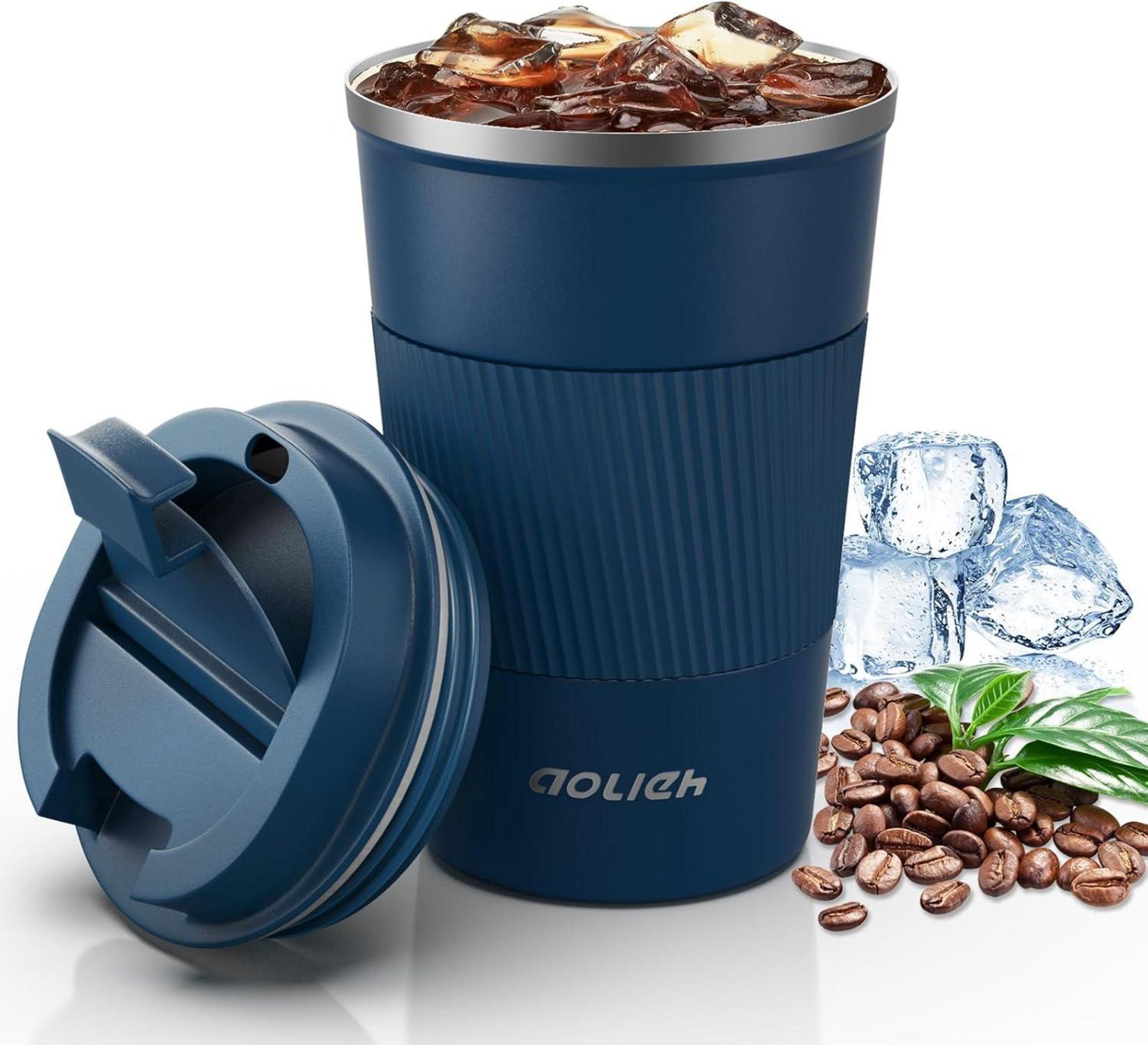 Thermobecher Kaffeebecher Auslaufsicher Deckel Isolierbecher Edelstahl