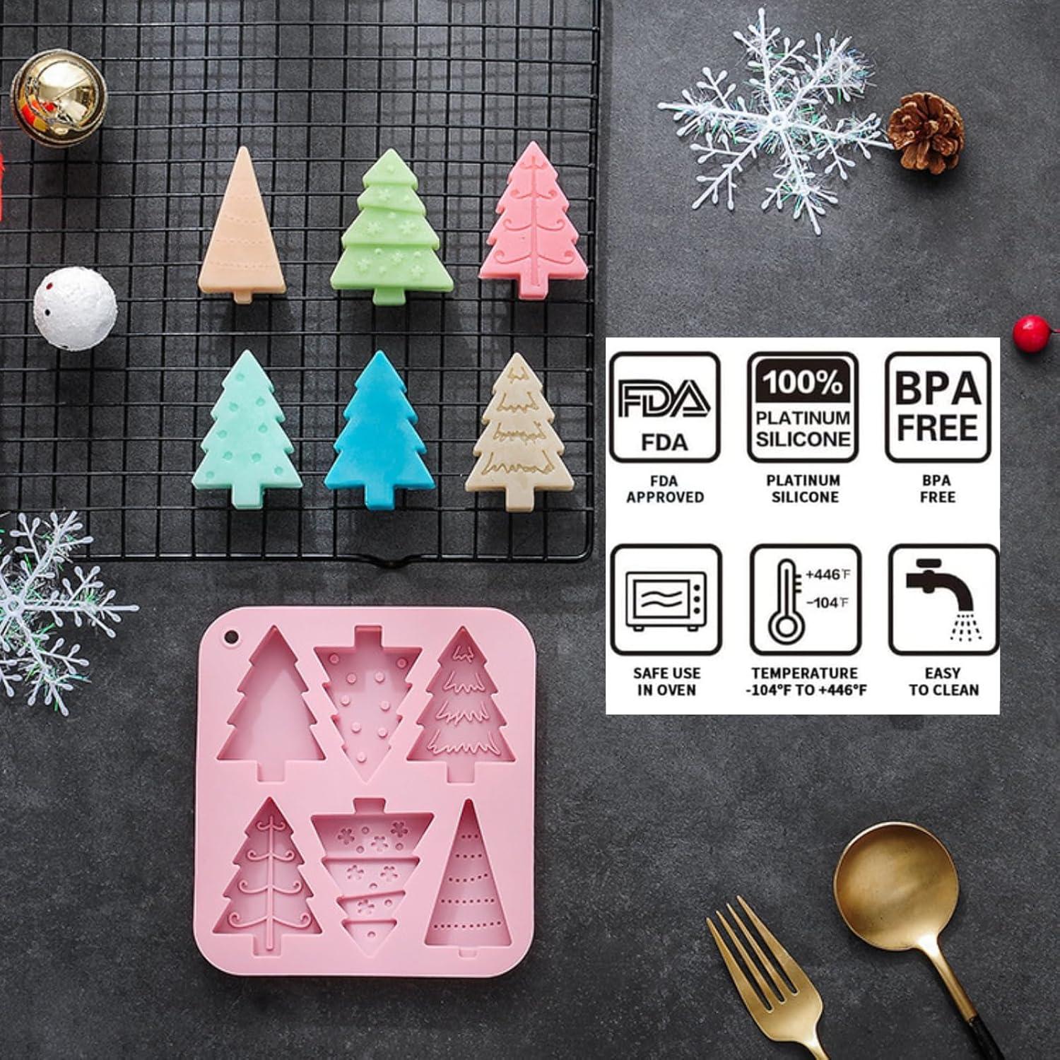 Weihnachtsbaum-Silikonform für Schokolade, Kuchen, Gelee - Backform für Weihnachtsdekoration