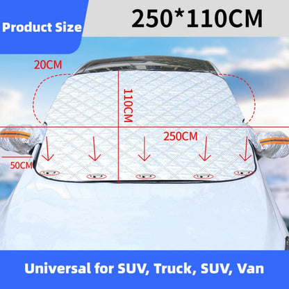 Auto Windschutzscheibenabdeckung mit 5 Magnet 225x110cm