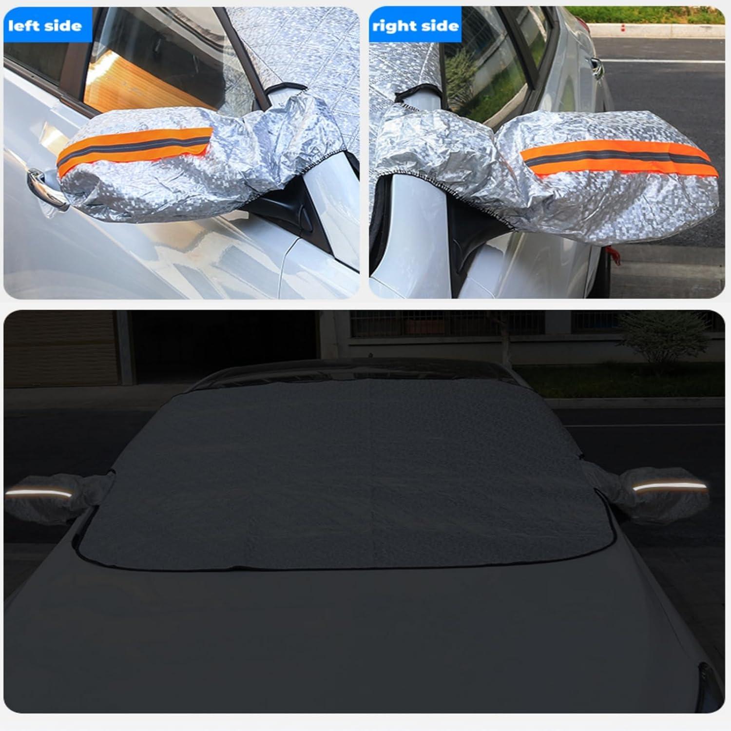 Windschutzscheibe Abdeckung Auto Magnet Faltbar Sonne Schnee Frost 225x110cm