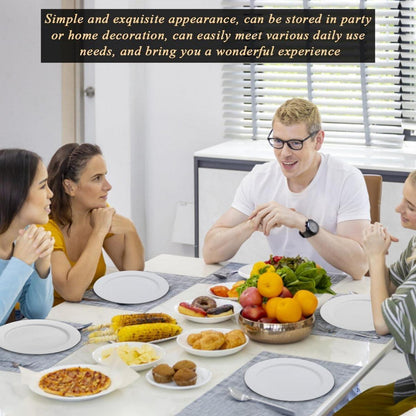 Kunststoff Teller Set 12 Stück 25cm Outdoor Camping Garten