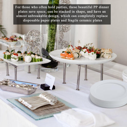 Kunststoff Teller Set 12 Stück 25cm Outdoor Camping Garten