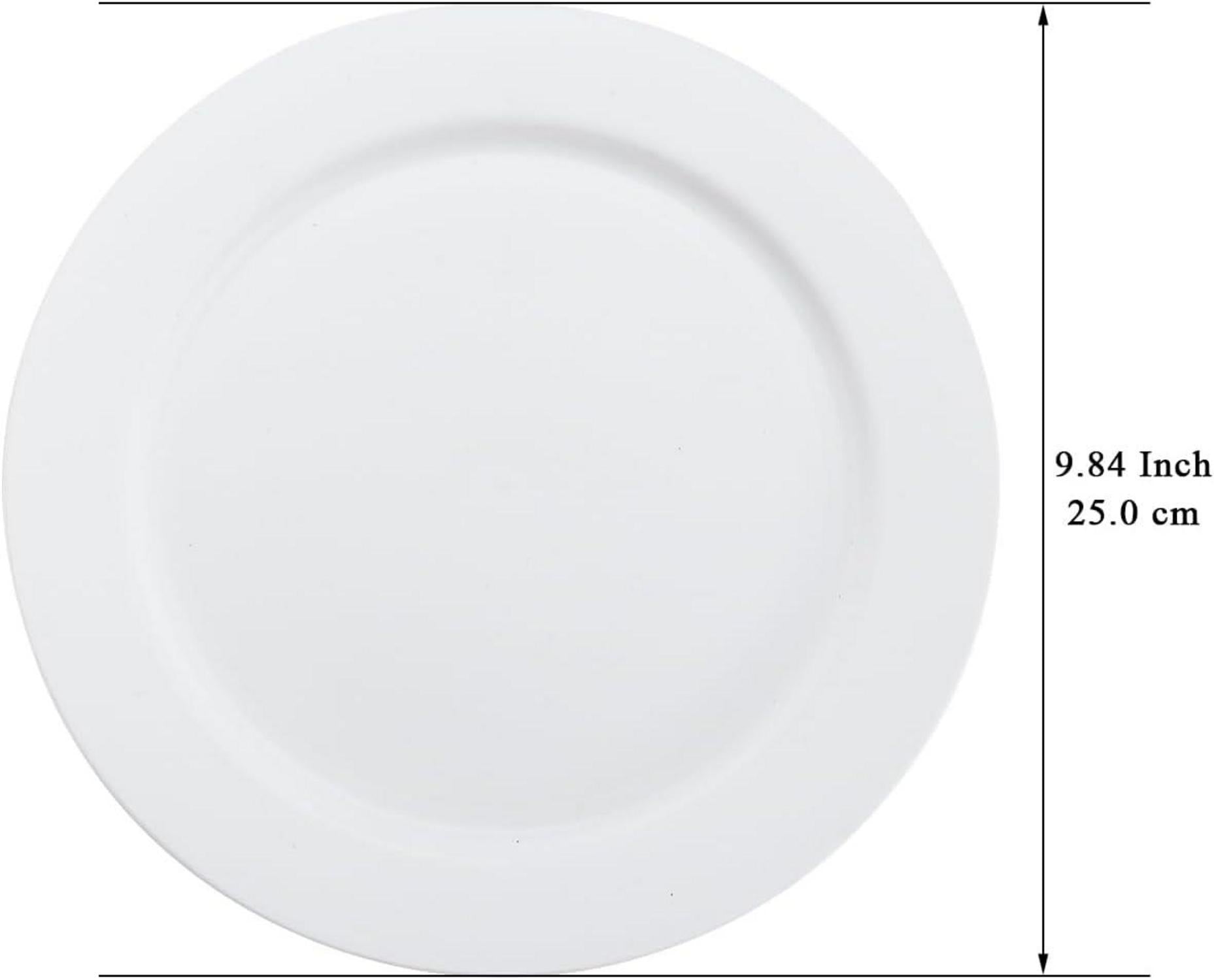 Kunststoff Teller Set 12 Stück 25cm Outdoor Camping Garten