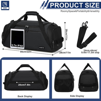 43L Sport- und Reisetasche mit Schuh- und